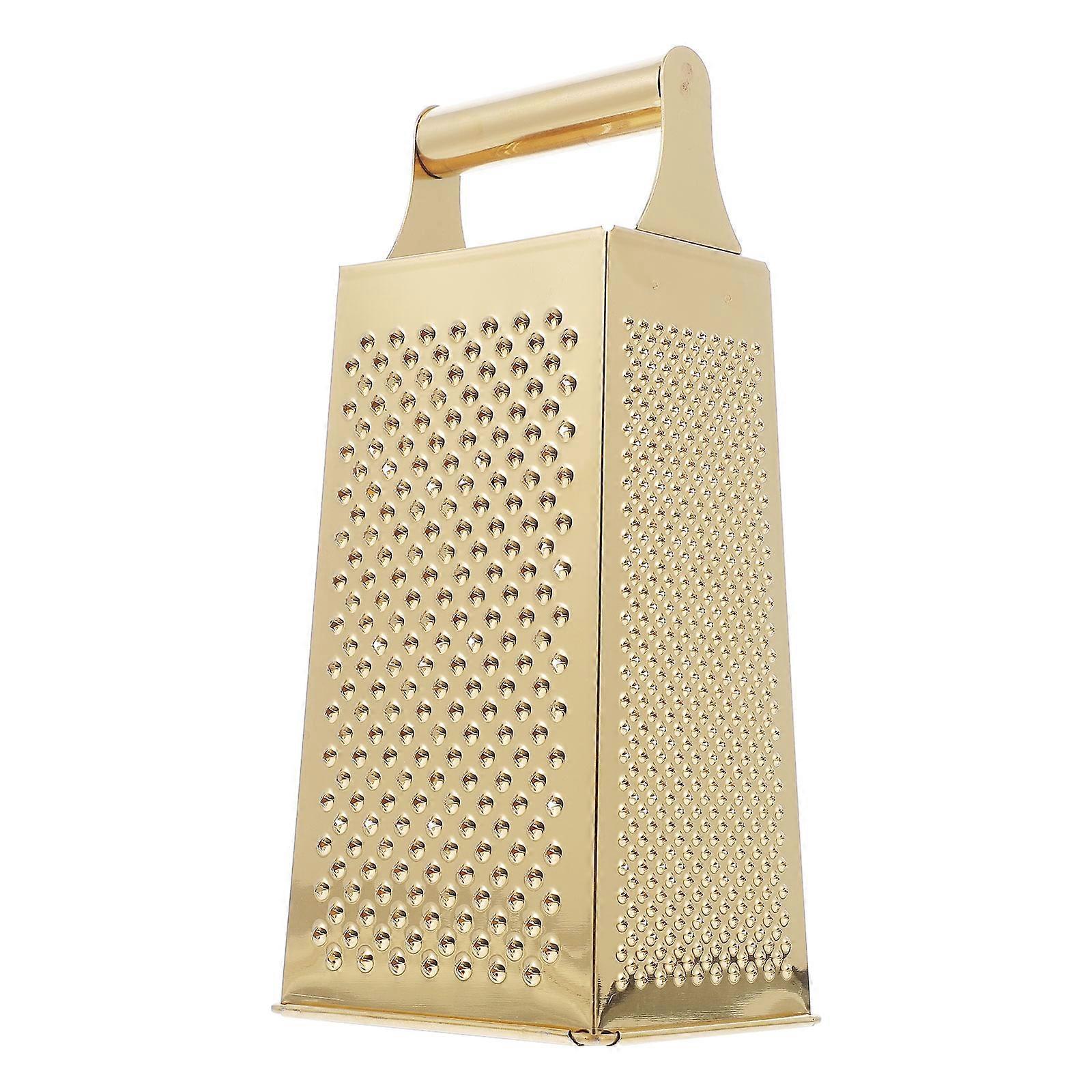 Multifunktionale Mini-reibe Aus Edelstahl Mit Vier Seiten – Küchenhelfer Für Gemüse-24.00x11.50x9.00cm-golden