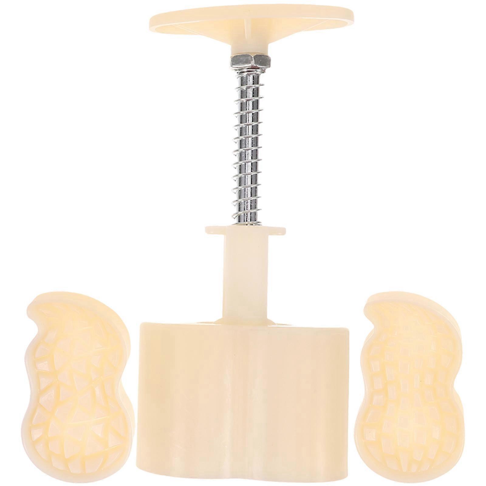 Set Mondkuchenform, Erdnussform, Dessertgebäckform, Press-backform-werkzeuge-15.00x7.00x4.10cm