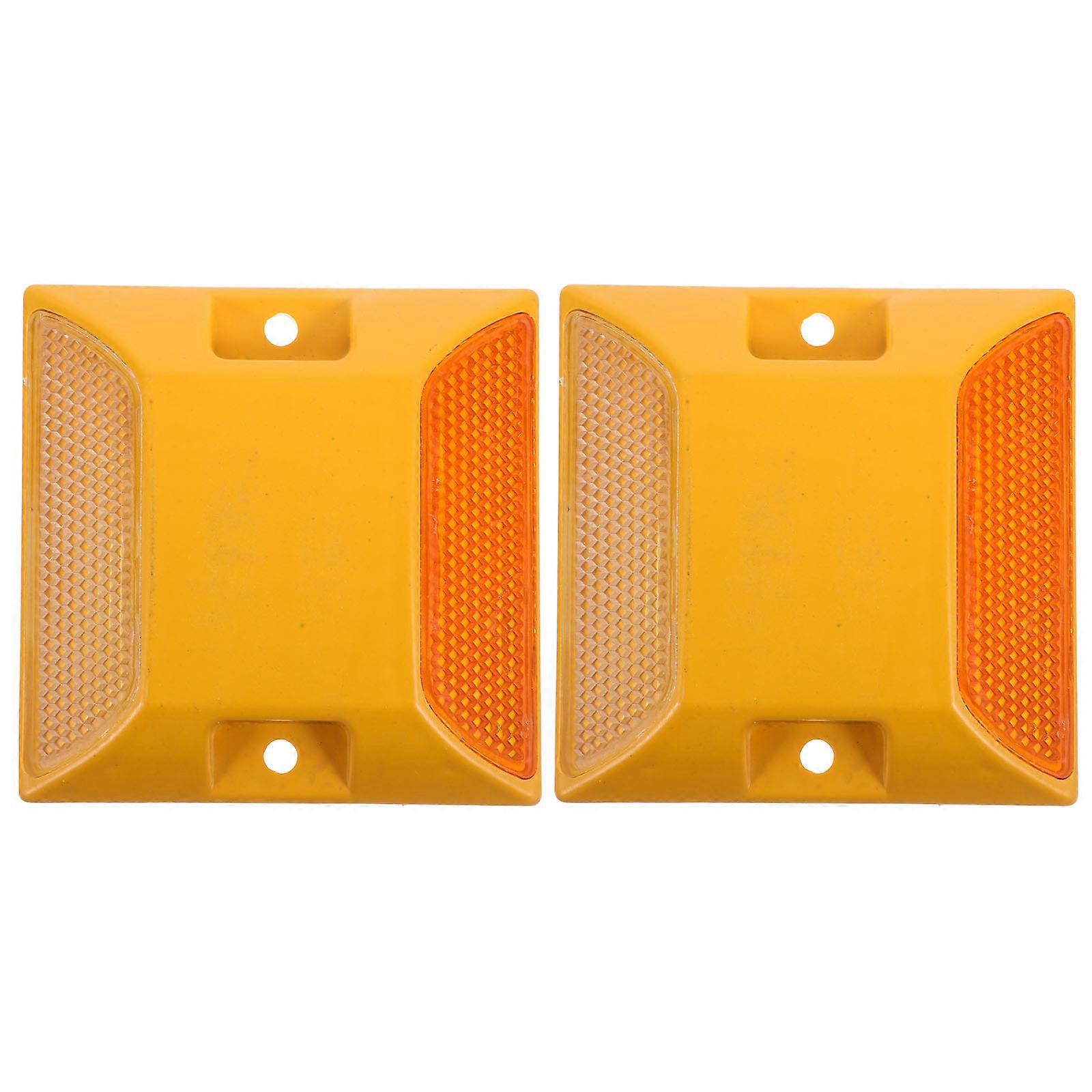 Stück Straßenmarkierungen, Reflektierende Einfahrtsmarkierungen Mit Bolzen Für Bremsschwellen Und Autobahnen-9.50x9.50x2.00cm