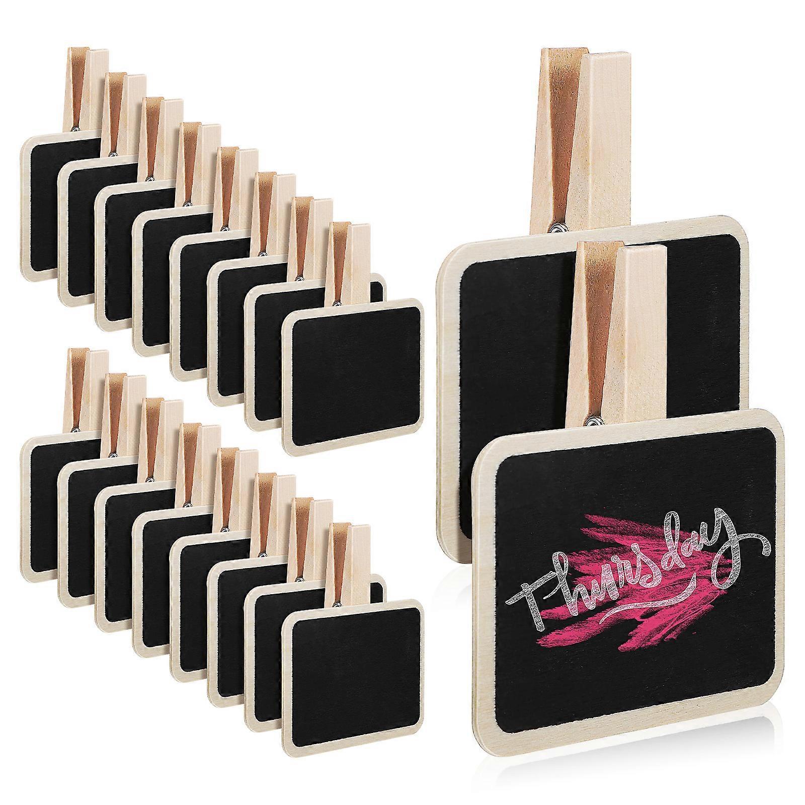 20 Mini-tafelschilder, Fotoclips, Kreidetafeletiketten, Warenanhänger, Schilder, Lebensmitteletiketten Für Partybuffets-7.80x7.00x1.50cm