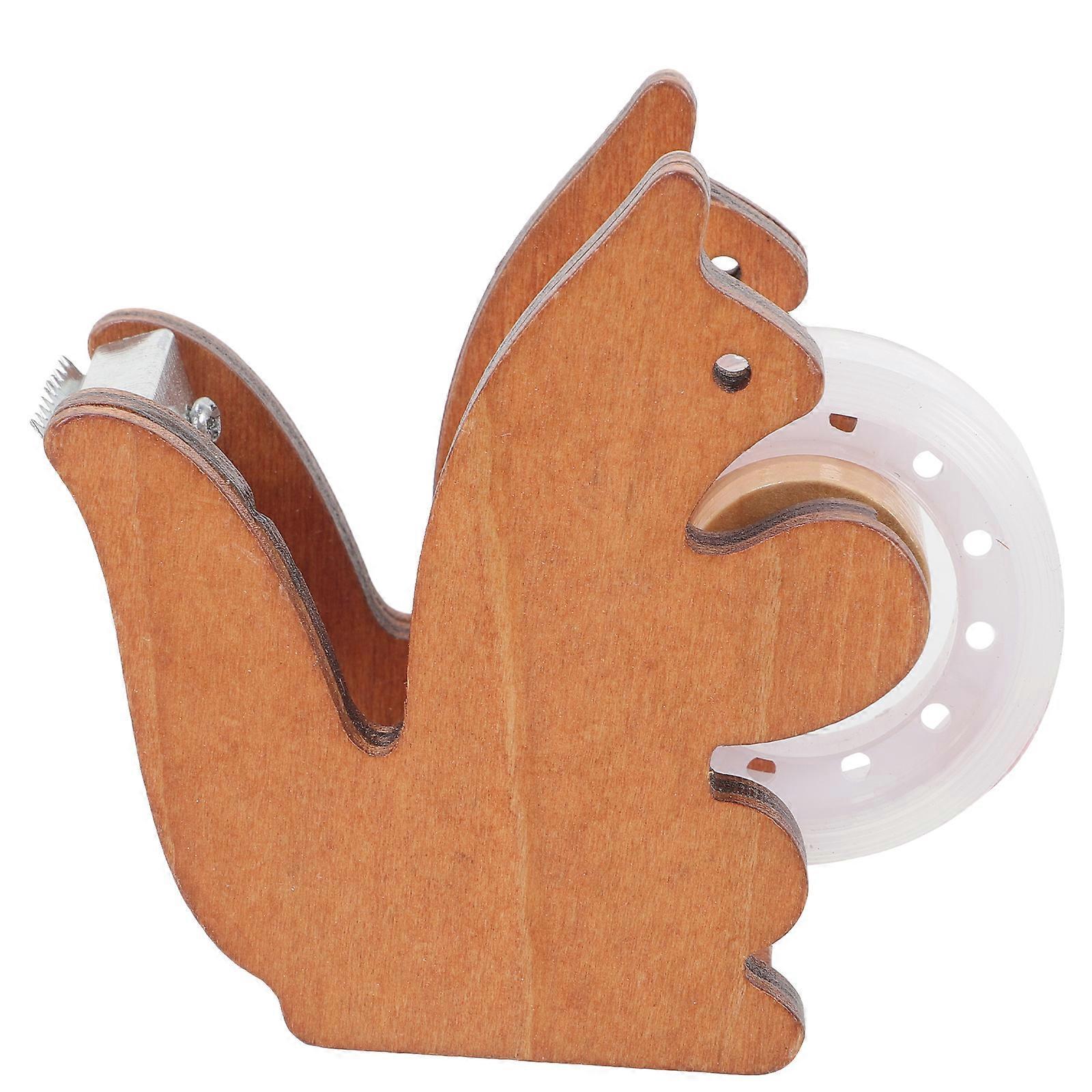 Klebebandhalter, Eichhörnchenförmiger Klebebandabroller, Büro-klebebandabroller, Tragbarer Schulbedarf-7.5x7cm