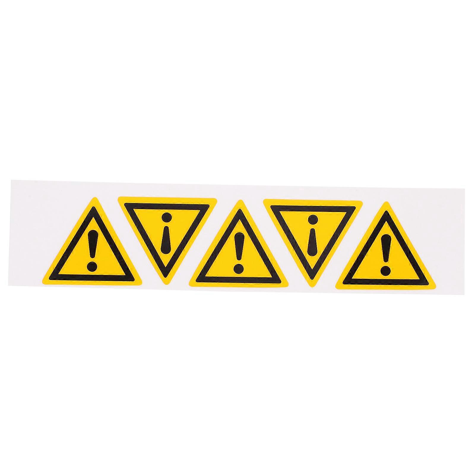 Stück Selbstklebende Warnaufkleber Mit Ausrufezeichen „gefahr“ Für Gefahrenbereiche-2.50x2.50x0.01cm-yellow
