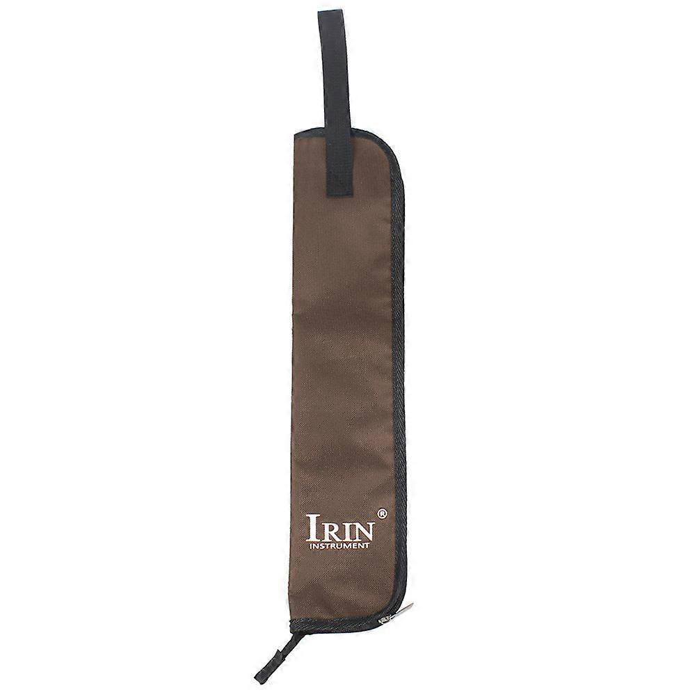 Tragbare Trommelstocktasche, Aufbewahrungstasche Für Trommelstöcke, Trommelstockbehälter-46x10.5x2cm-coffee