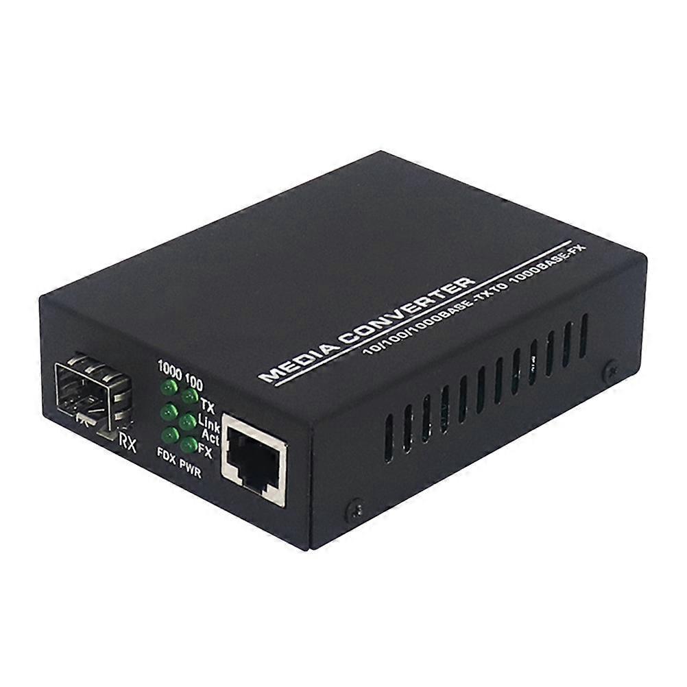 Glasfaser-zu-ethernet-konverter, Glasfaser-zu-rj45-konverter, Glasfasermodem-10x7cm-black