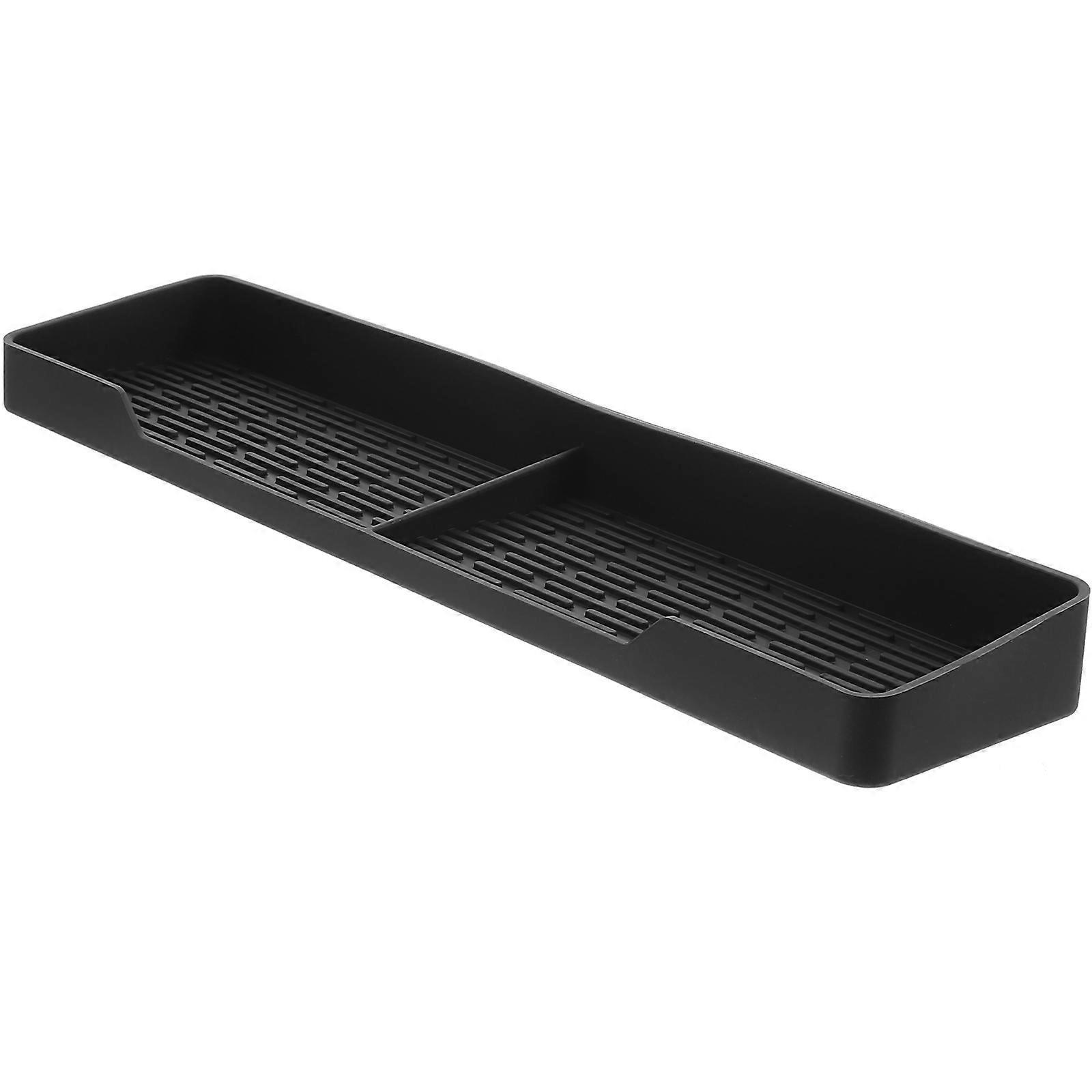 Magnetischer Herdplattenhalter Aus Silikon, Flexibler Ofen- Und Herdplattenrost, Herd-organizer Aus Silikon-38.5x10cm-black
