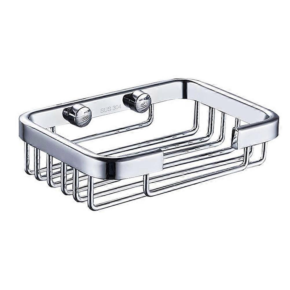 Seifenablage Aus Edelstahl, Wandmontage, Aufbewahrungsbox Für Badezimmerseife-14.59.5cm-silver