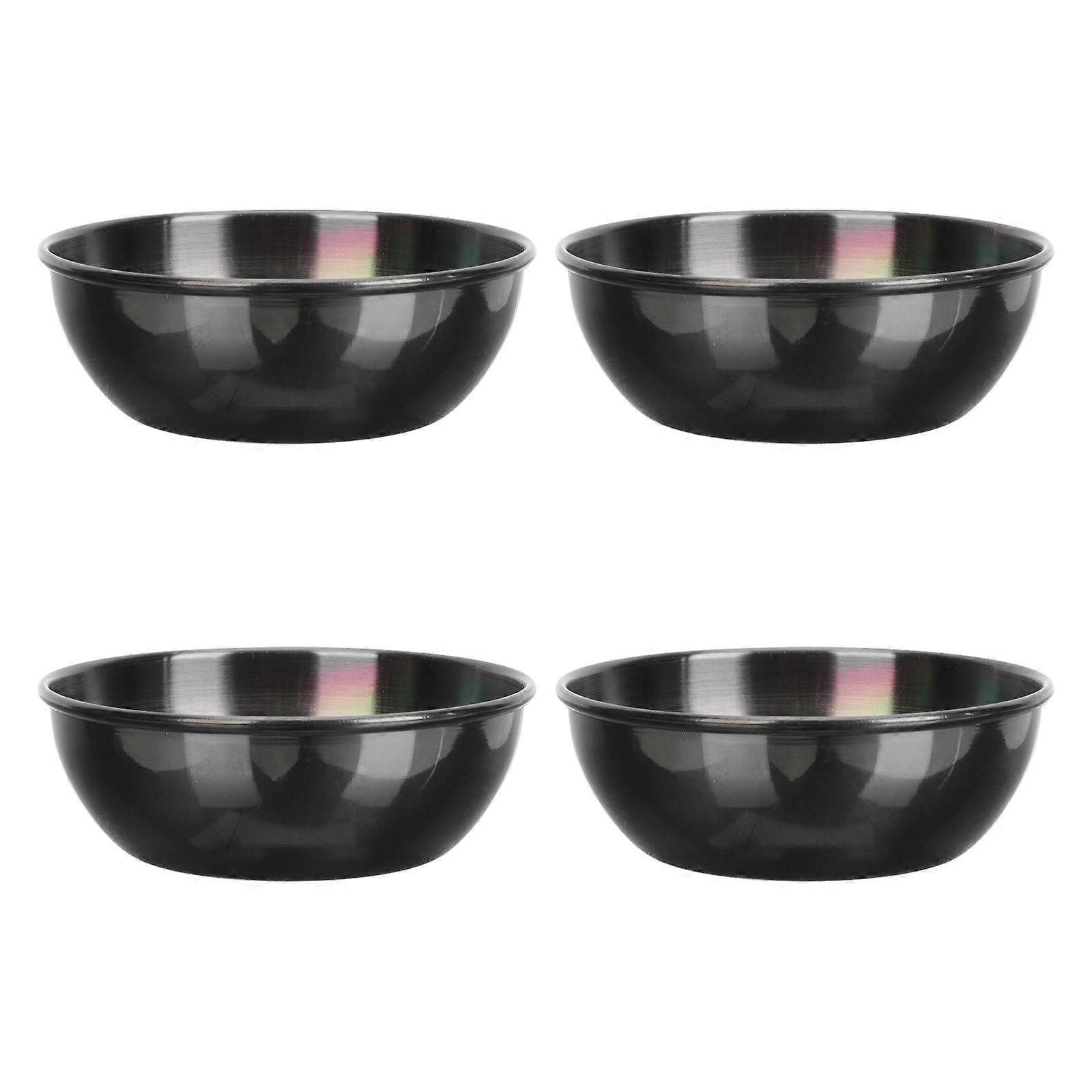 Praktische Dipsäle Für Restaurants, Robuste Teller-8.2x8.2cm-black