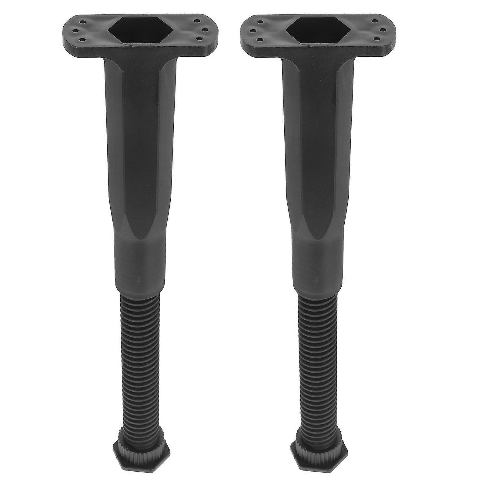 Stück Höhenverstellbare Möbelfüße, Robuste Ersatzfüße Für Möbel Und Bettgestelle (höhenverstellbereich: 19,5-37,5 Cm)-21.10x8.90x3.80cm-black 1