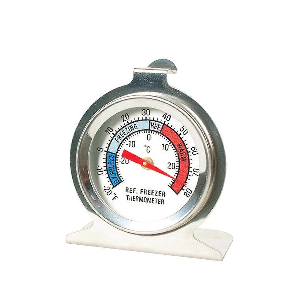 Kühlschrank-gefrierschrank-thermometer Aus Edelstahl Mit Großem Zifferblatt-silver