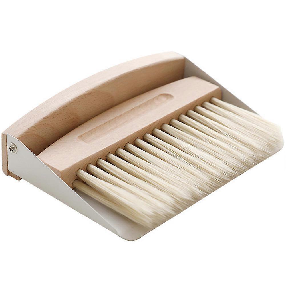 Set Tischreinigungsbesen, Mini-kehrschaufel, Kleiner Tischreinigungsbesen, Tischkehrschaufel-15.5x10.5x4cm-white