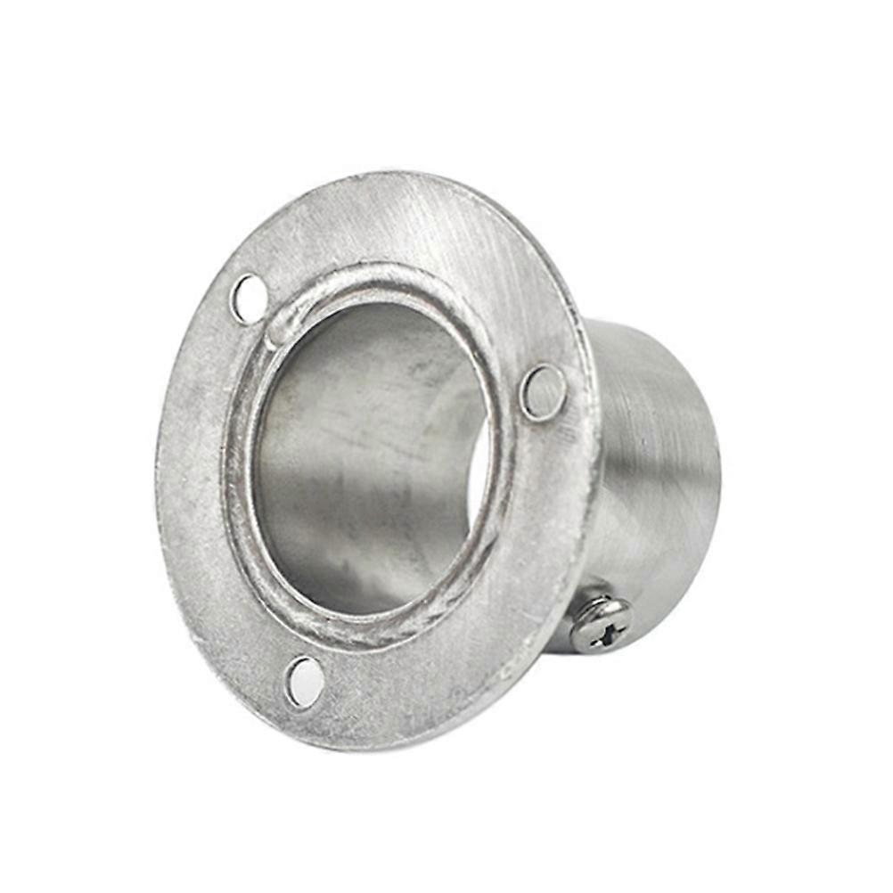 32 Mm Dickwandiger Edelstahl-sitz Mit Hohem Flansch Für Kleiderstangen In Runder Rohrform-m