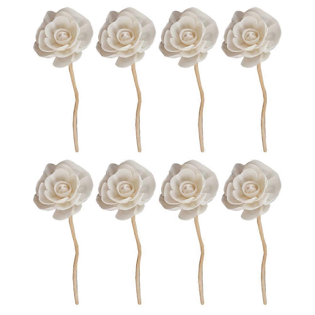 Stück Aromatherapie-rattanstäbchen, Aromatherapie-zubehör, Blumenrattans-21x5cm-ivory