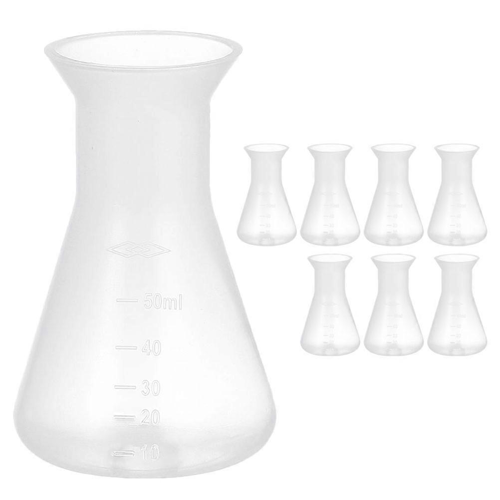 Stück Erlenmeyerkolben Für Laborexperimente, Konische Kolben, Laborflaschen (50 Ml)-8.00x5.00x5.00cm