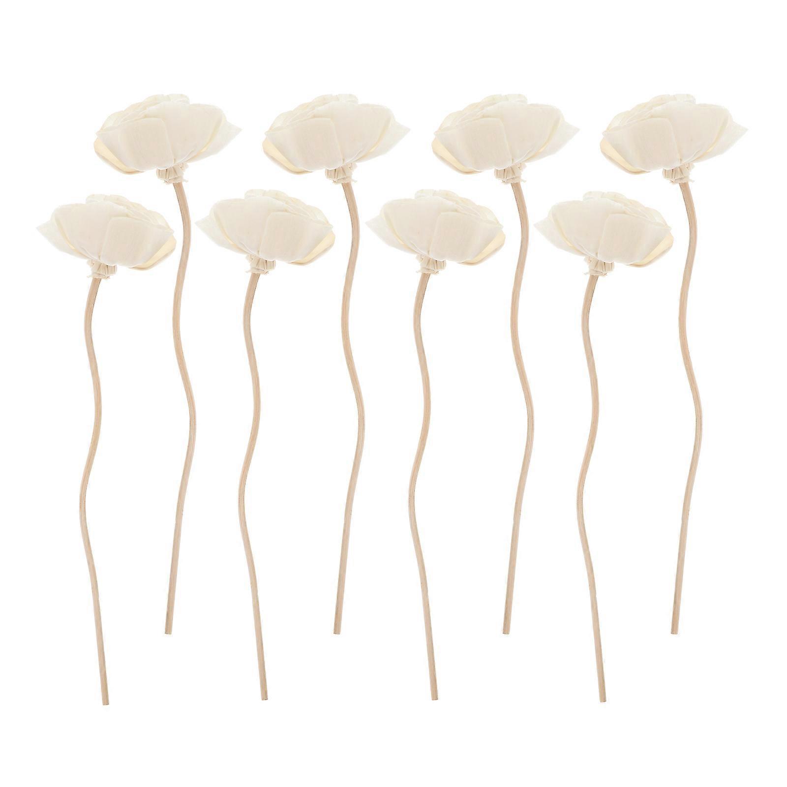 Stück Aromatherapie-rattanstäbchen, Aromatherapie-zubehör, Blumenrattans-22x4.5cm-white