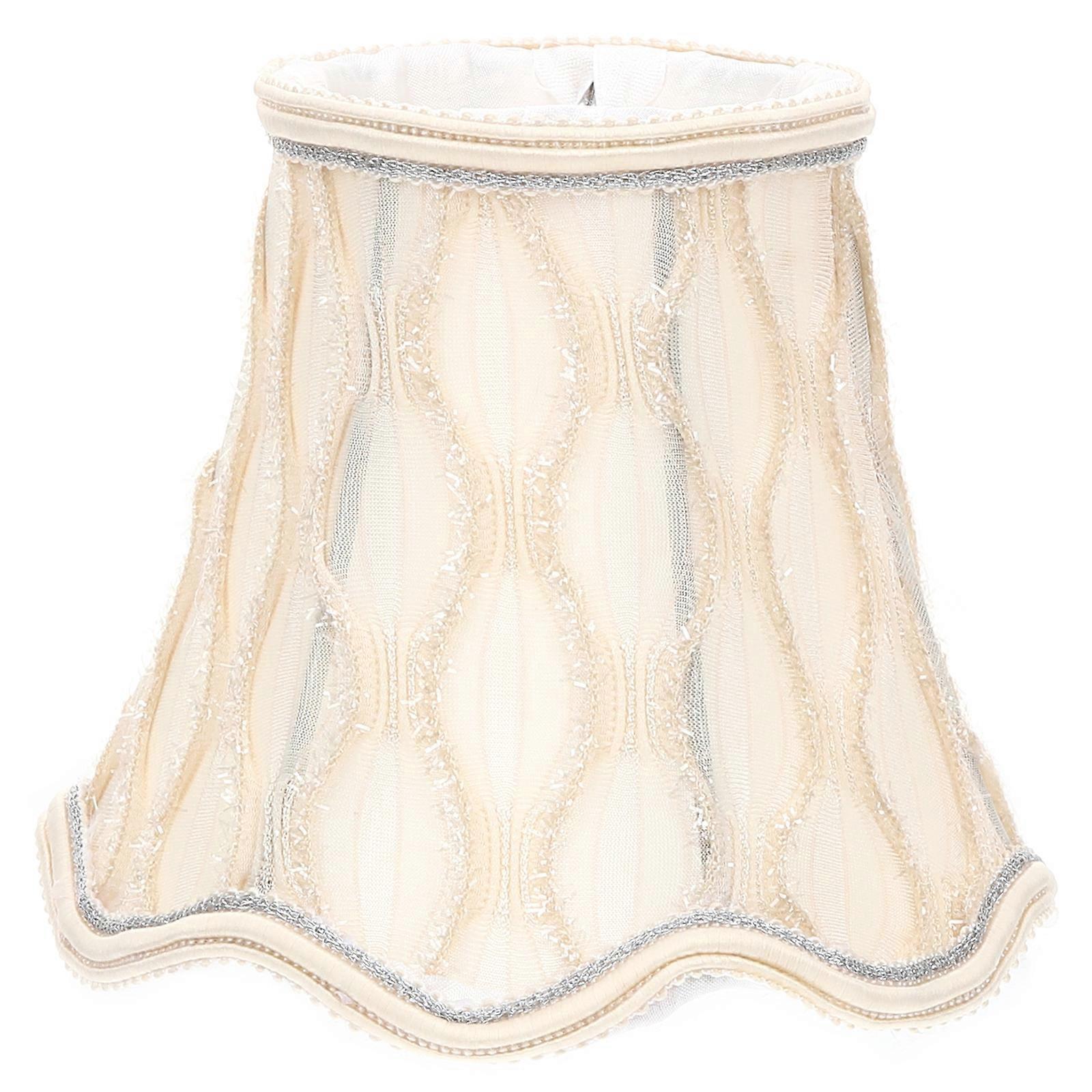 Stofflampenschirm E14/e27 Fassung Vintage Lampenschirm Klemmbare Wandleuchtenabdeckung-13x13cm