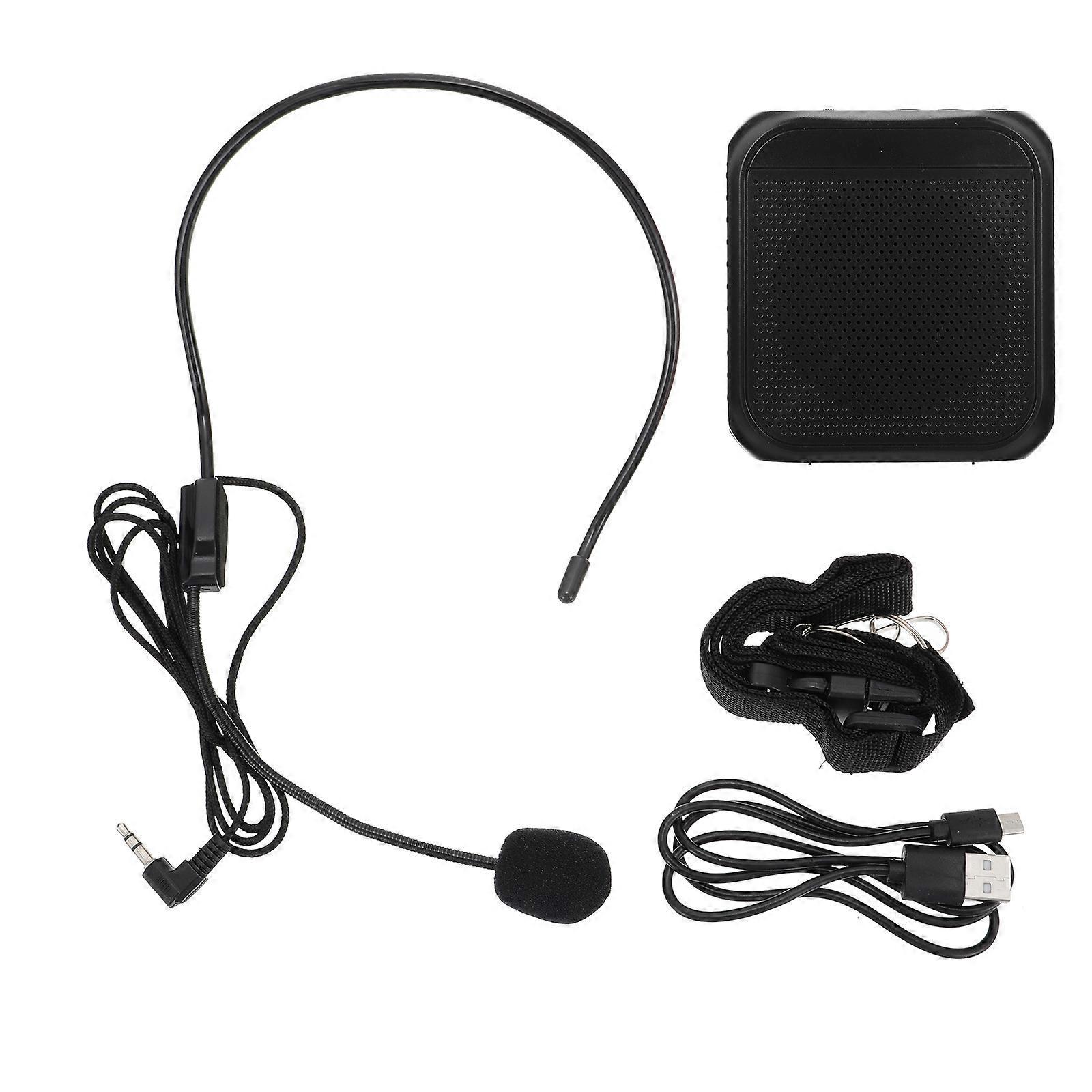 Set Sprachverstärker Mit Drahtloser Verbindung, Drahtloser Audioverstärker-9.2x8.4x2.8cm-black