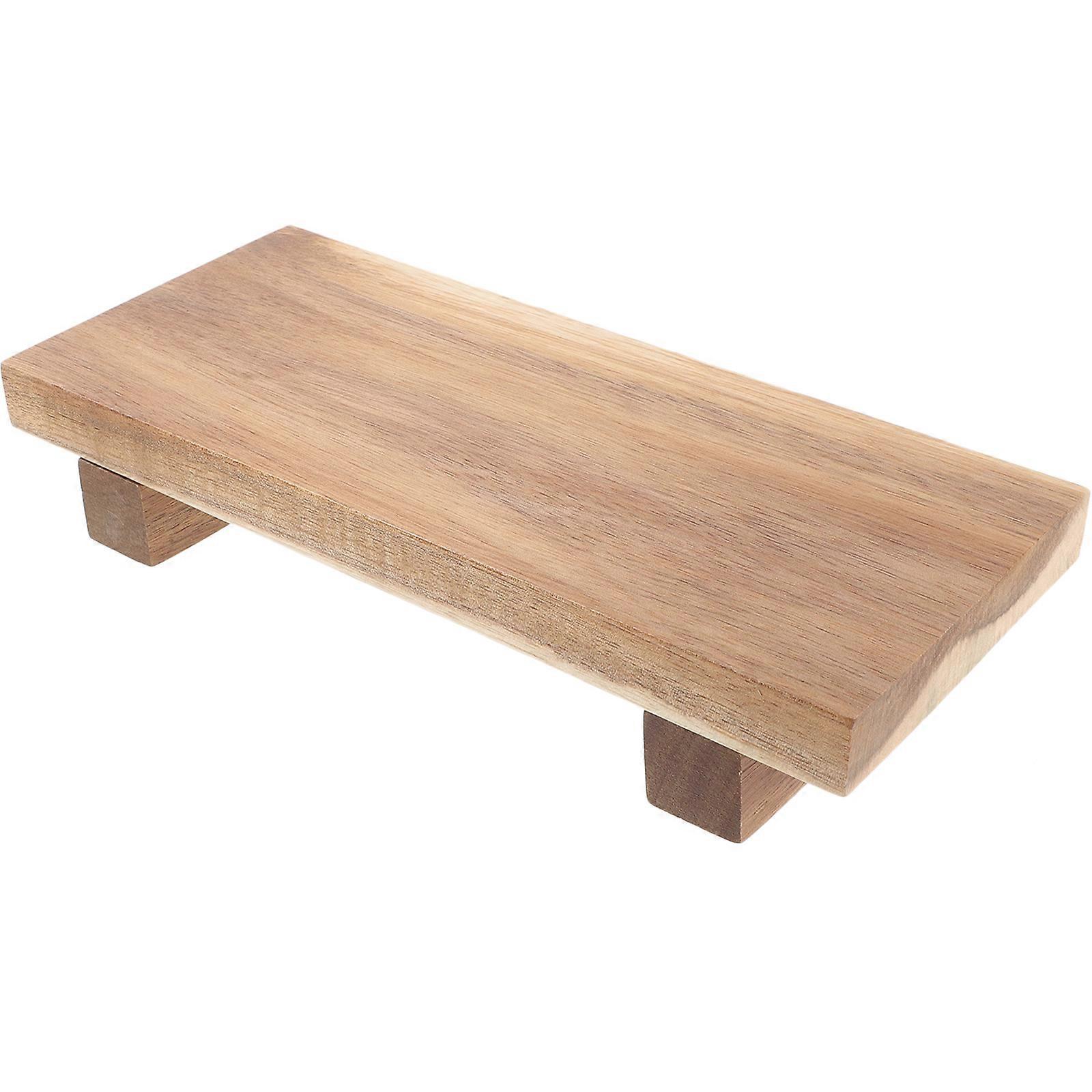 Sockelständer Aus Holz, Seifenablage, Präsentationsständer, Holztablett Für Badezimmer-22.00x9.50x4.00cm-khaki