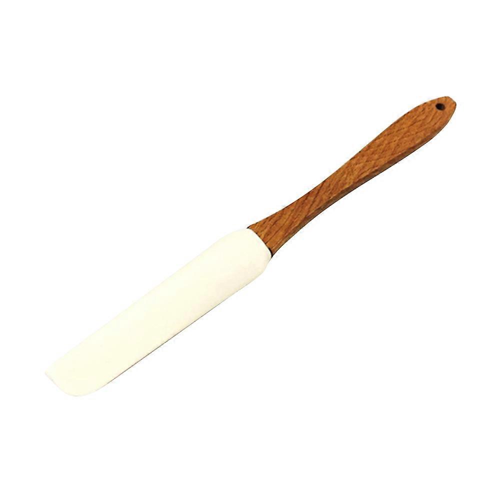 1 Silikonschaber Mit Holzgriff, Abnehmbarer Sahnespatel, Butterkuchenspatel, Marmeladenspatel-m