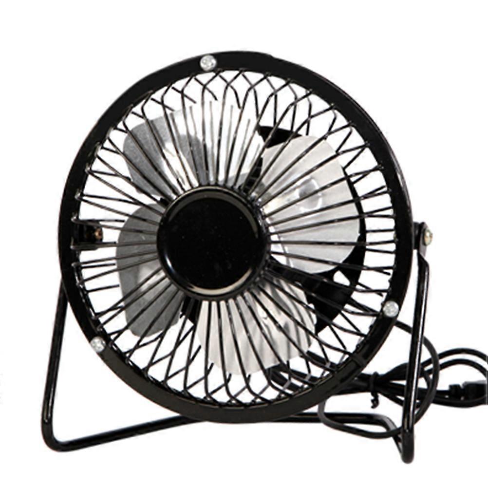 4' Usb-mini-tischventilator, Tragbarer Hochleistungs-kühlventilator Für Studentenwohnheim, Bürotisch (schwarz)-15.50x14.00x8.00cm-black