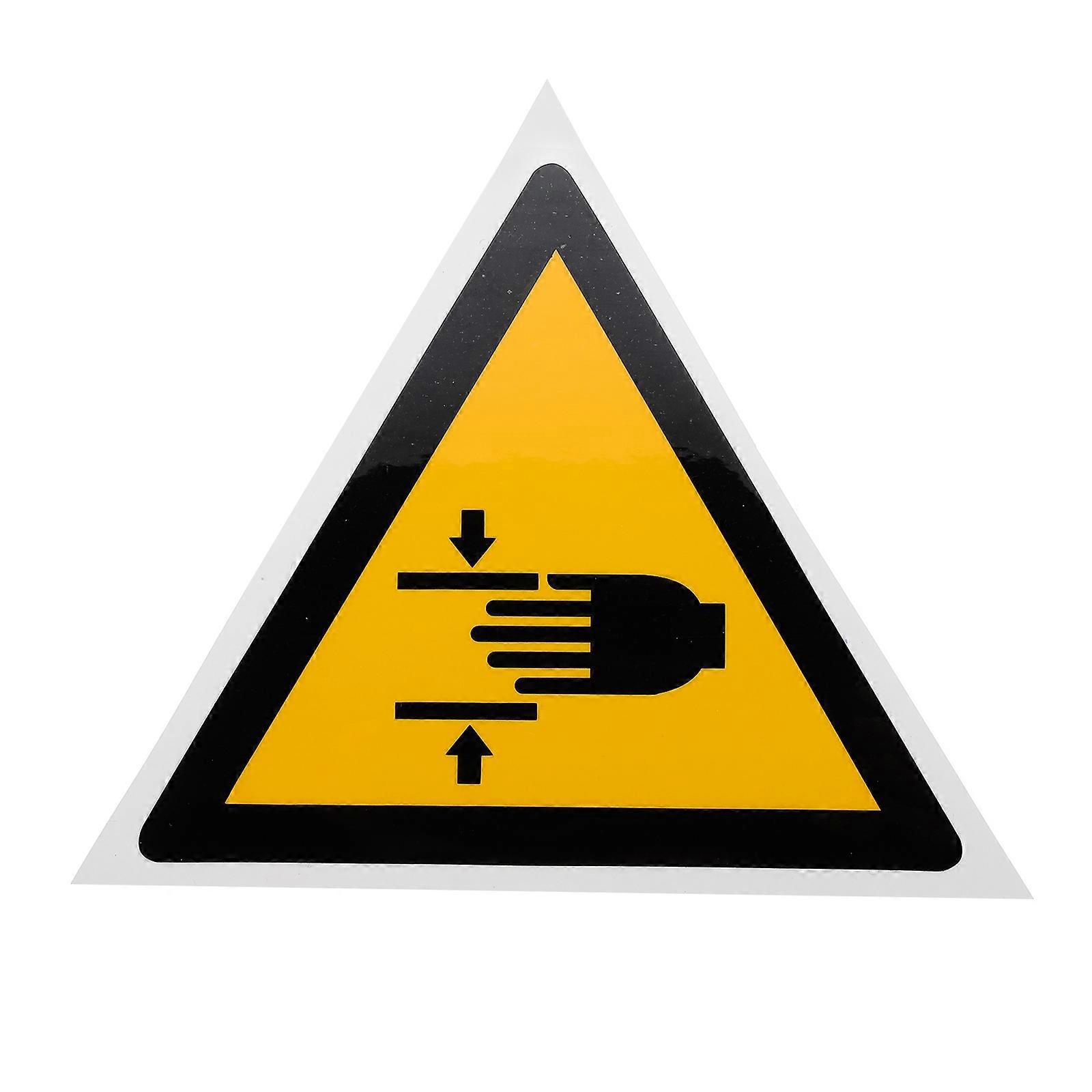 1 Stück Warnaufkleber „handquetschgefahr“ Für Geräte-10.00x10.00x0.20cm-black