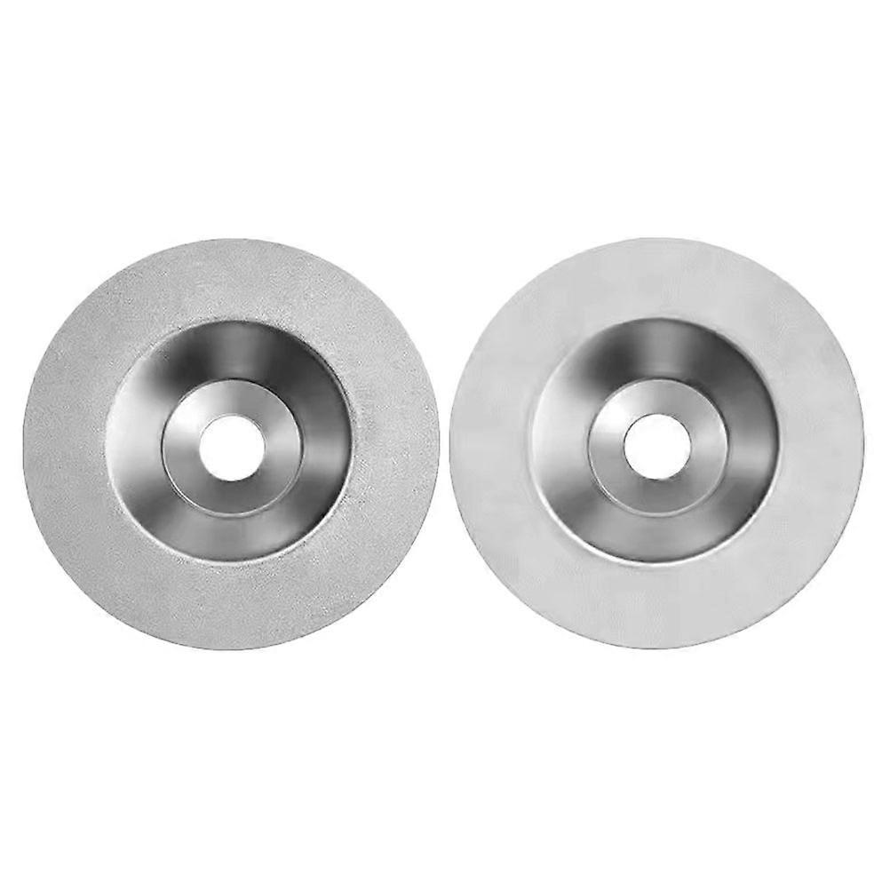 2 Stück Diamant-schärfsteine, Messerschärfscheiben, Winkelschleifer-polierscheiben (körnung 400, Körnung 1000)-10.00x10.00x1.60cm-silver