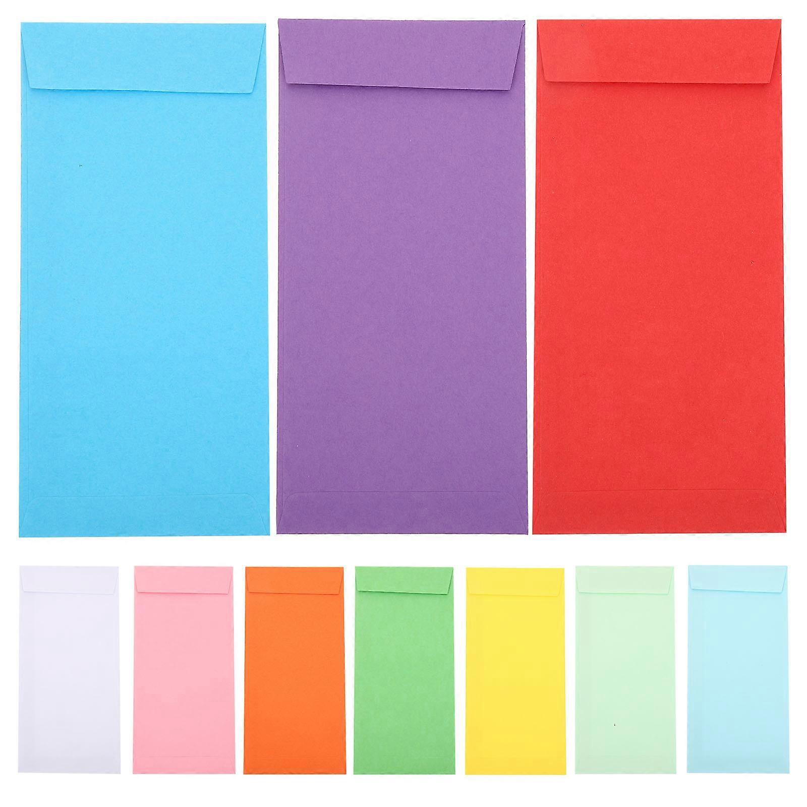 120 Stück Bargeldumschläge, Geldumschläge, Budgetumschläge, Farbige Papierumschläge-16.00x8.00x0.10cm