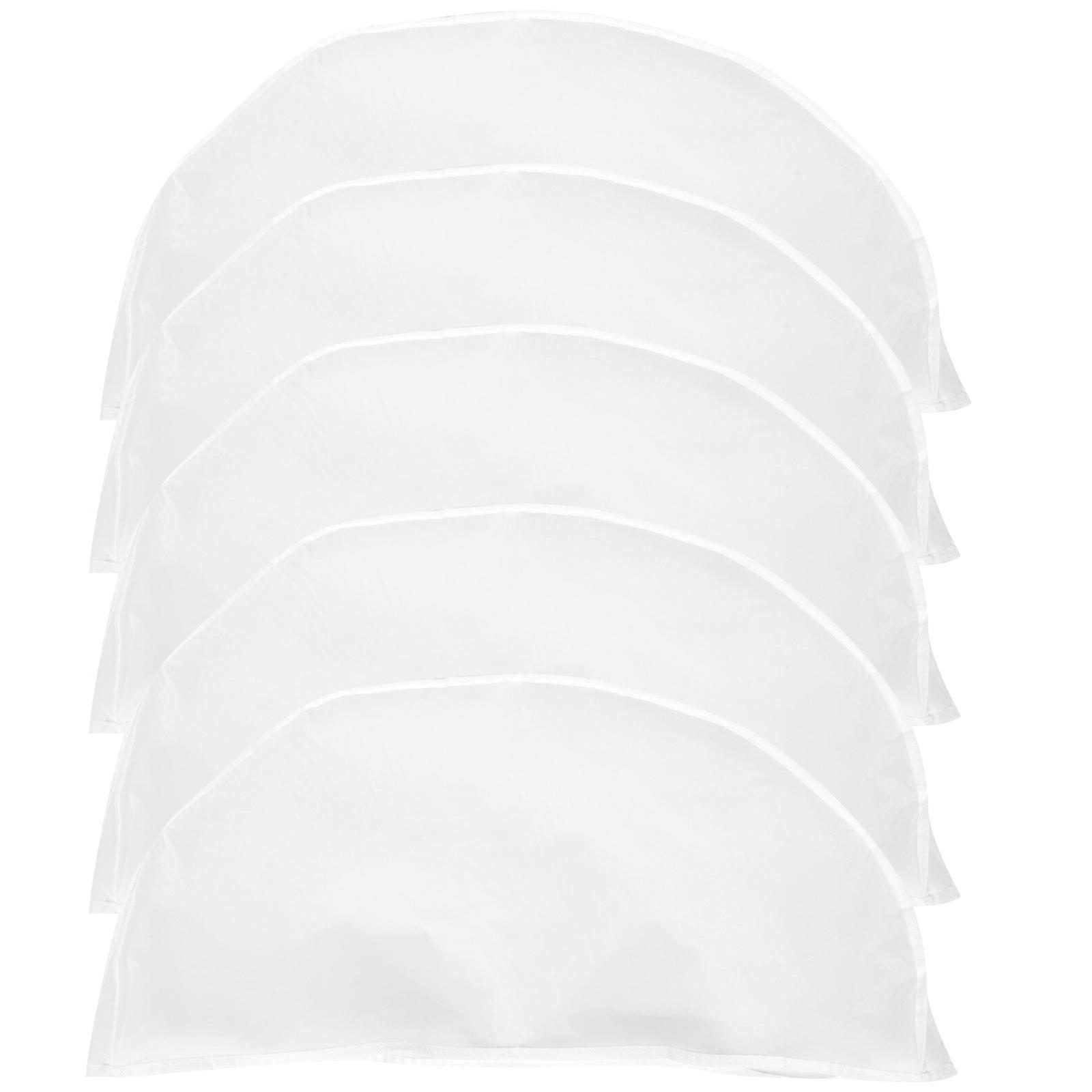 5-teiliges Set Schulterüberzüge, Atmungsaktive Staubschutzhüllen Für Kleidung Und Anzüge-60.00x30.00x5.00cm-white
