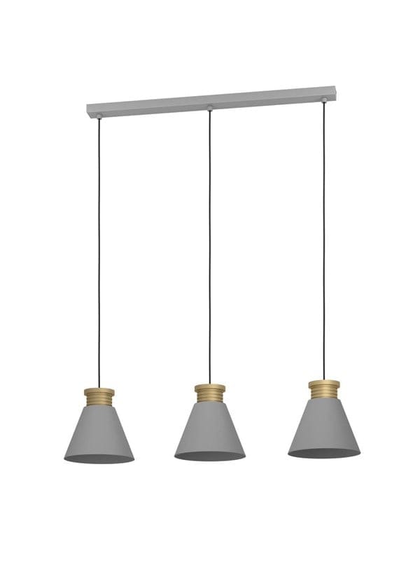 EGLO TWICKEN LANGER TISCH 3L E27 GRAU/GOLD