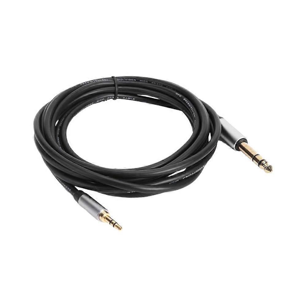 1,5 M Langes Audiokabel (3,5 Mm Auf 6,5 Mm Stecker Auf Stecker) Für Mischpult, Mikrofon Und Telefon/computer-0.7x0.7x150cm