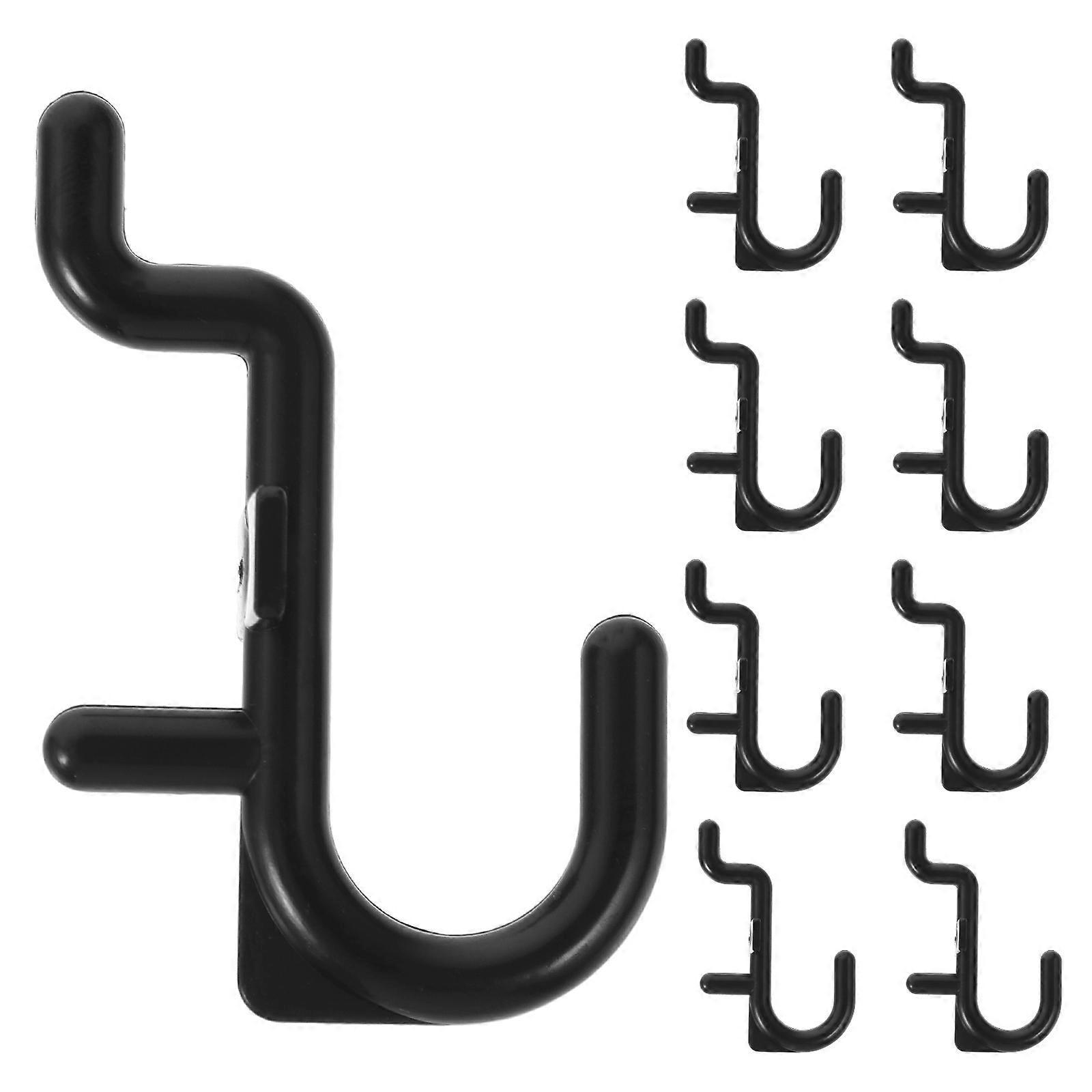 20 Stück Lochwandhaken Für Die Garage, Lochwandaufhänger, Lochwandhaken Zum Aufhängen Von Werkzeugen-5.50x4.00x1.50cm-black