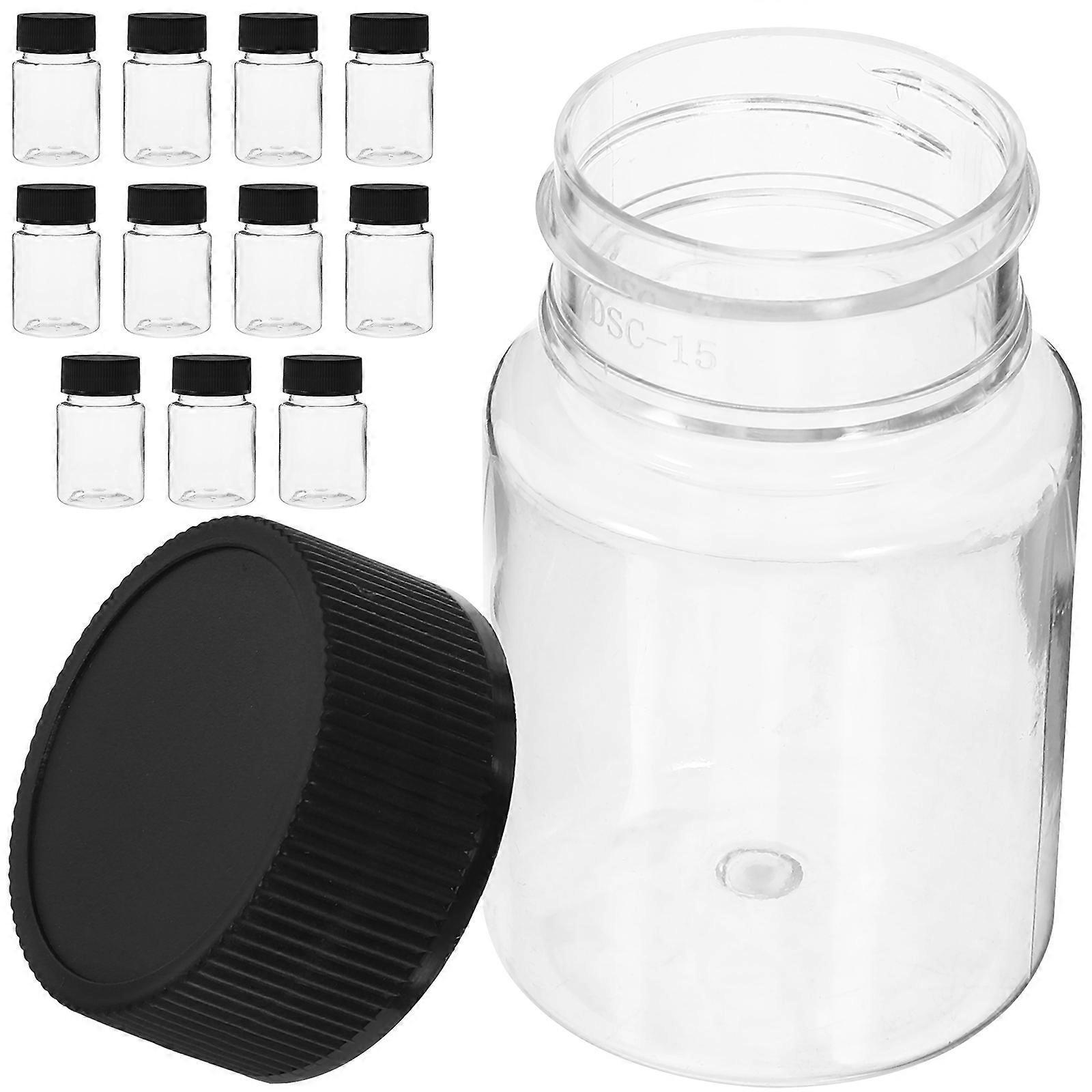 12 Stück Probenflaschen, Weithalsflaschen, Leere, Wiederbefüllbare Flaschen Mit Schraubverschluss, 50 Ml-6.80x4.00x3.50cm
