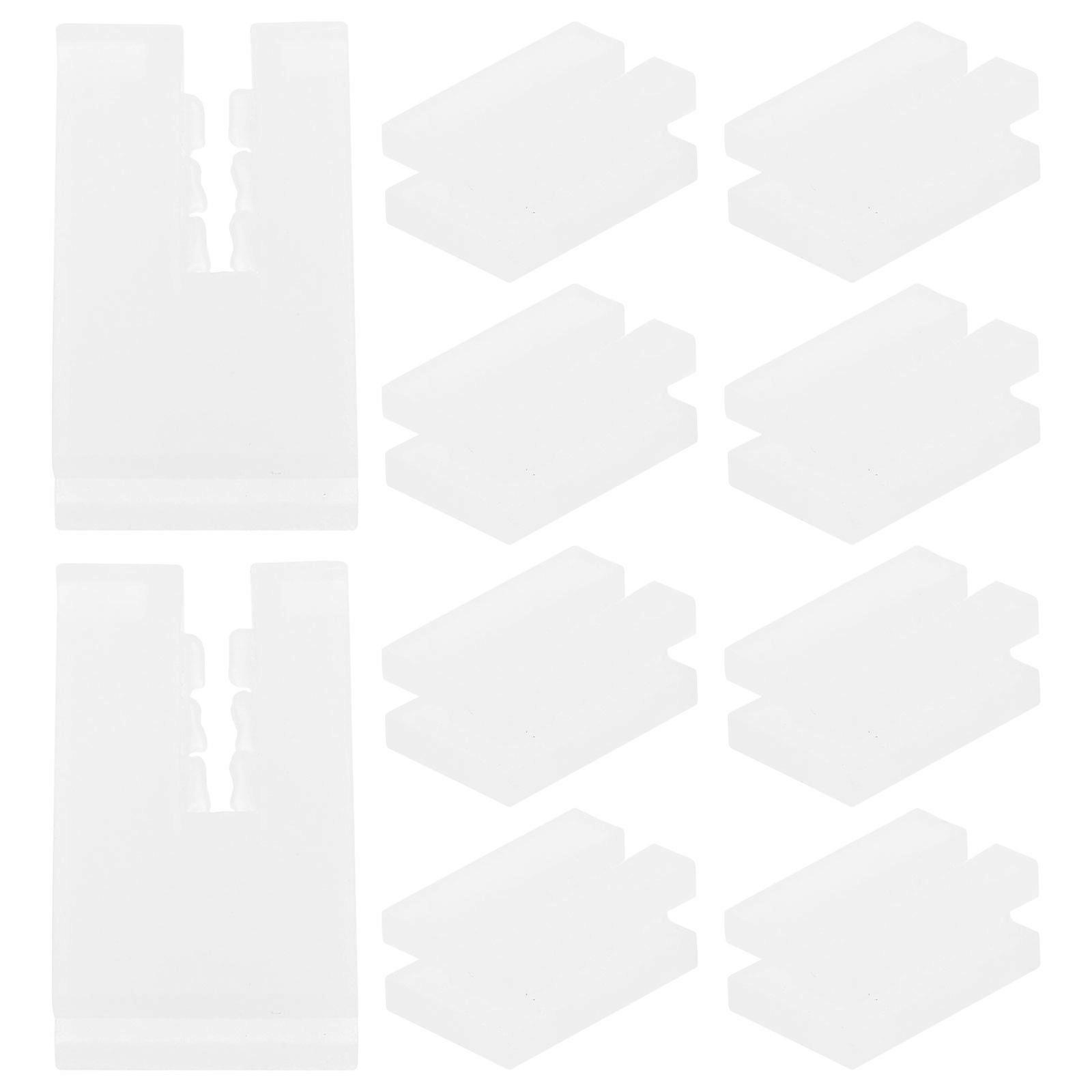 10 Stück Stahlblech-heizkörperhaken-schutzhülsen, Schutzabdeckungen Für Heizkörperhaken-1.30x0.70x0.50cm-white