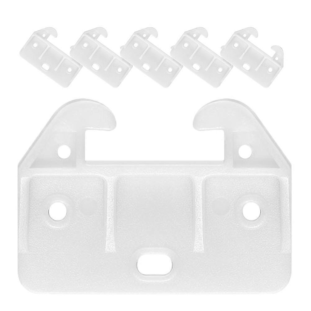 Stück Schubladenführungen Aus Kunststoff, Ersatzteile Für Kommodenschubladen-5.90x4.10x1.00cm-white