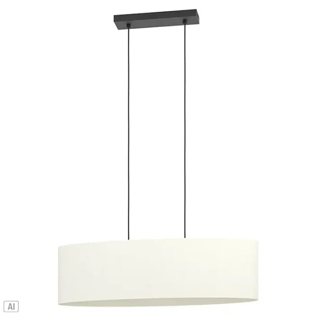 EGLO FEBRES LANGER TISCH 2XE27 SCHWARZ/WEISS