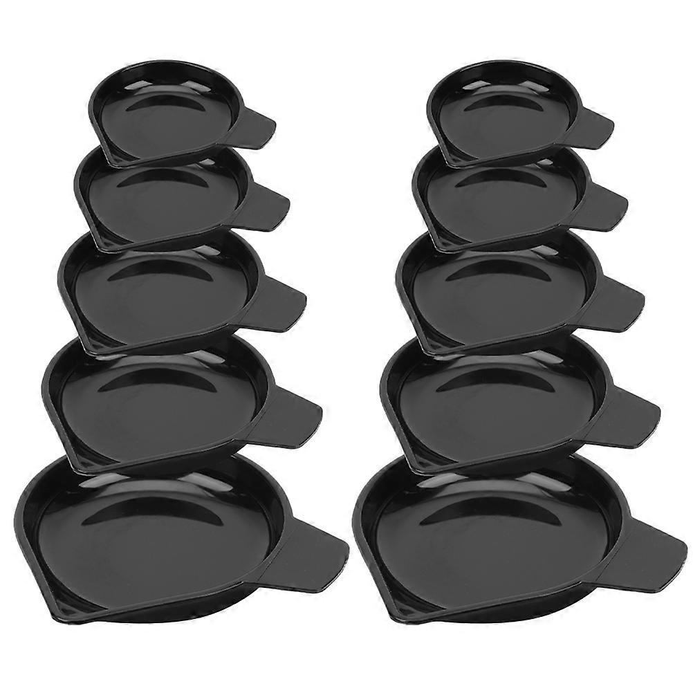 10 Stück Kunststoff-wiegeschalen Für Pulver, Digitale Waagen, Wiegeschalen Mit Schmalem Ausguss-10.5x10cm-black