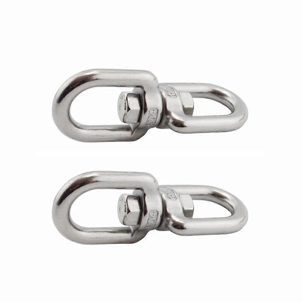 2 Stück Drehbare Hängekorbhaken Aus Edelstahl Mit Leichtgängigem Drehmechanismus Für Hängepflanzen, Blumentöpfe, Windspiele Und Vogelfutterhäuschen (4 Mm - 304)-4.81.5cm