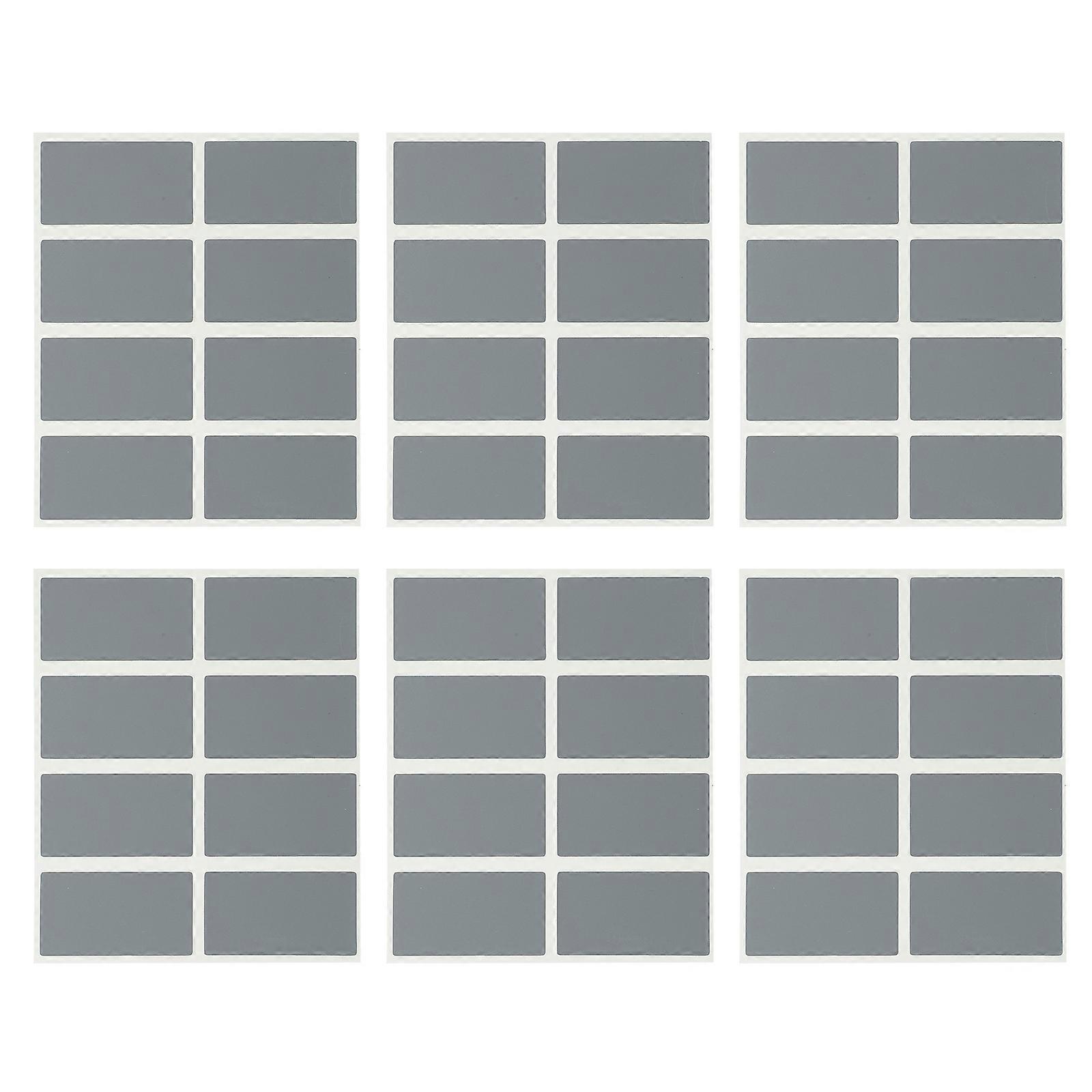 100 Stück Rechteckige Diy-rubbelaufkleber, Selbstklebend, Zum Abziehen Und Aufkleben-11x9x0.01cm-silver