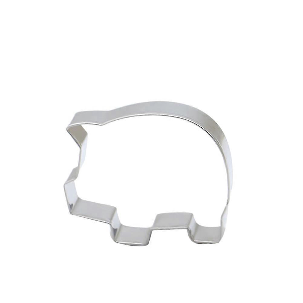 Ausstechform Aus Edelstahl, Kleines Schweinchen-design, Diy-schokoladenform, Cupcake-backform-silver
