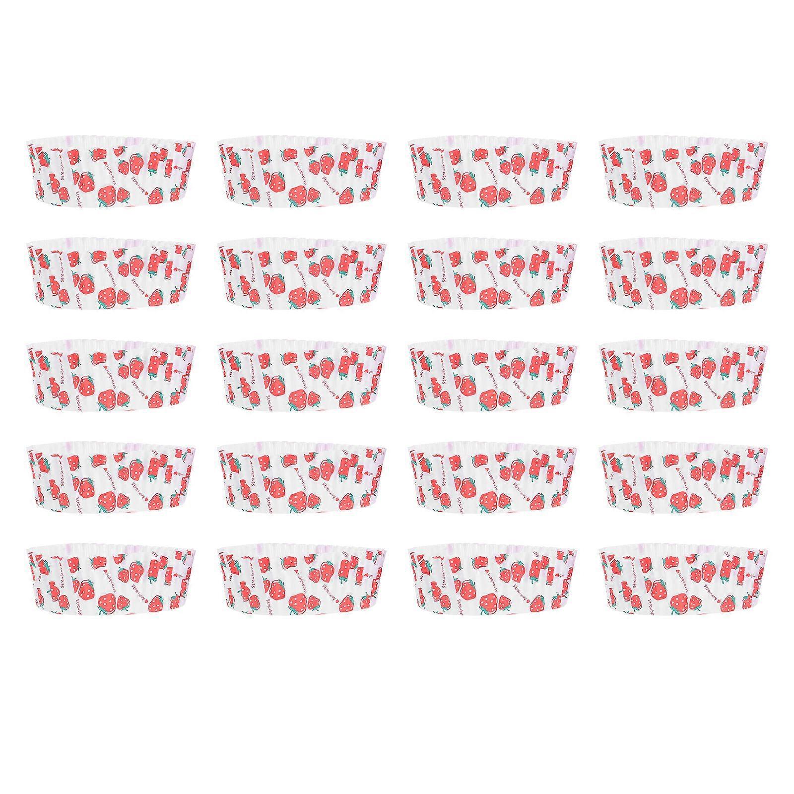 100 Stück Backförmchen, Kuchenpapierförmchen, Papierbackförmchen, Hot-dog-förmchen, Ananasbrot-förmchen-8x8x3cm