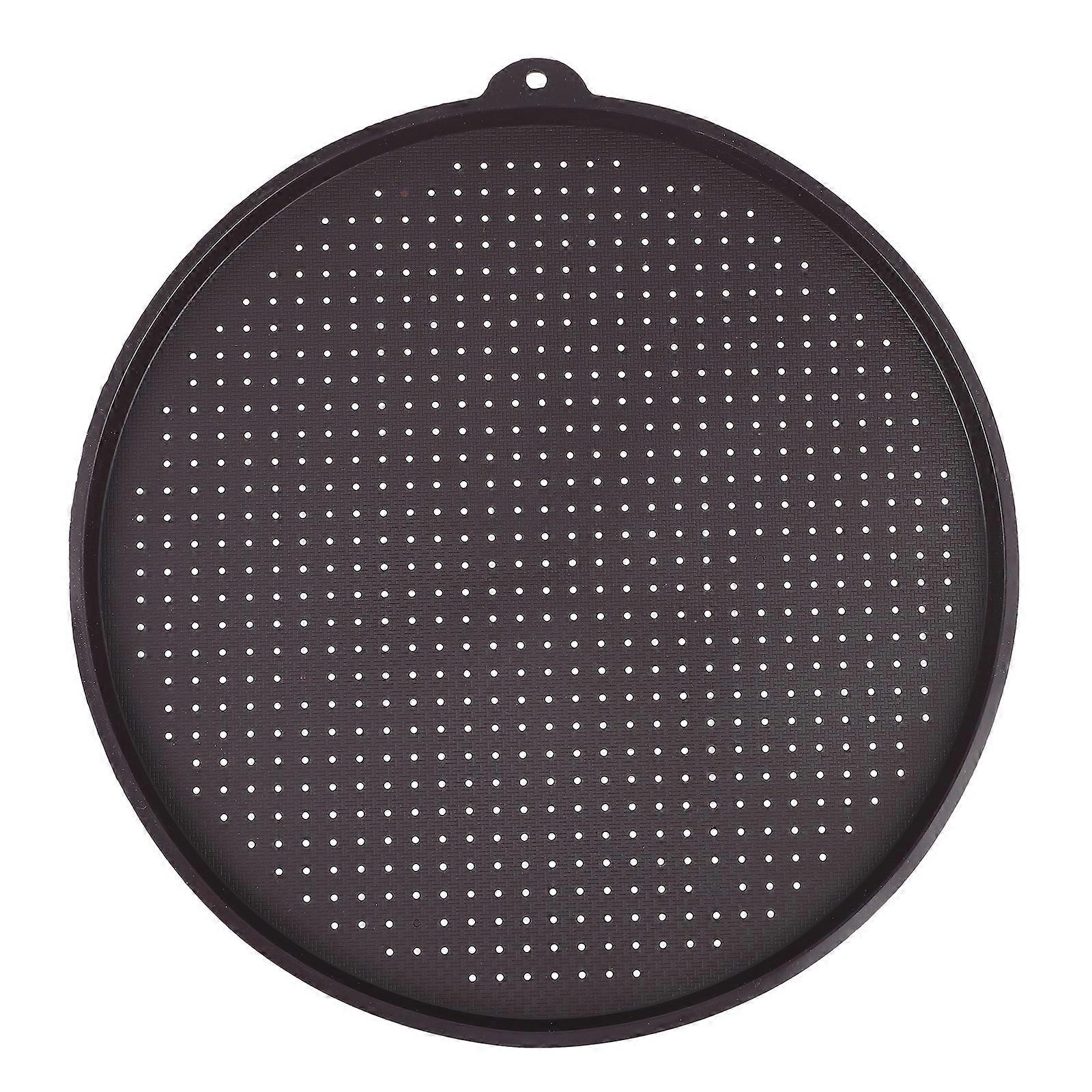 Silikon-backmatte, Runde Backplatte, Antihaftbeschichtet, Hitzebeständig, Pizzaform-34.50x34.50x1.50cm-grey