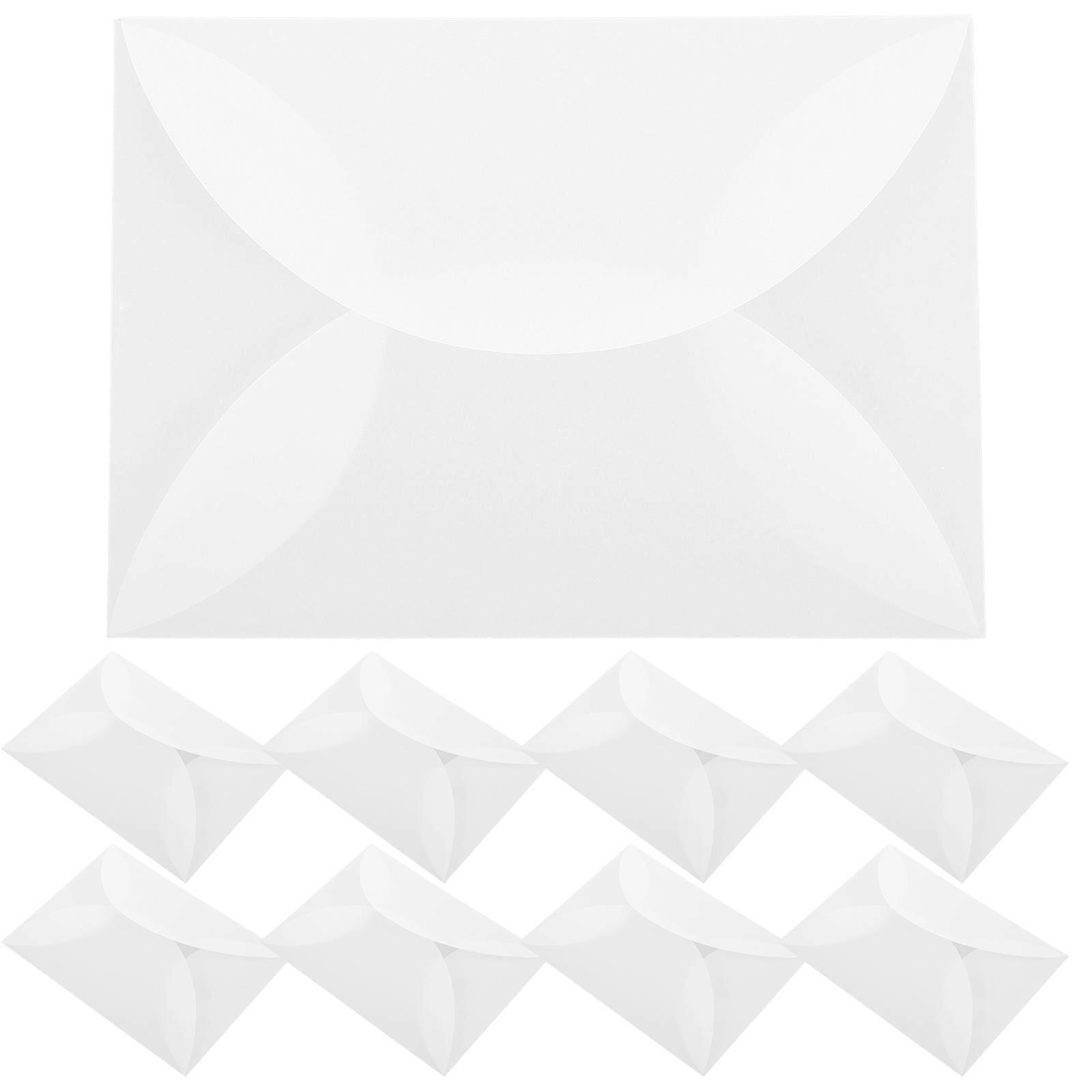 10 Stück Blütenblatt-umschläge, Papierumschläge, Umschläge Für Hochzeitseinladungen, Grußkarten-18.00x13.00x0.10cm-white