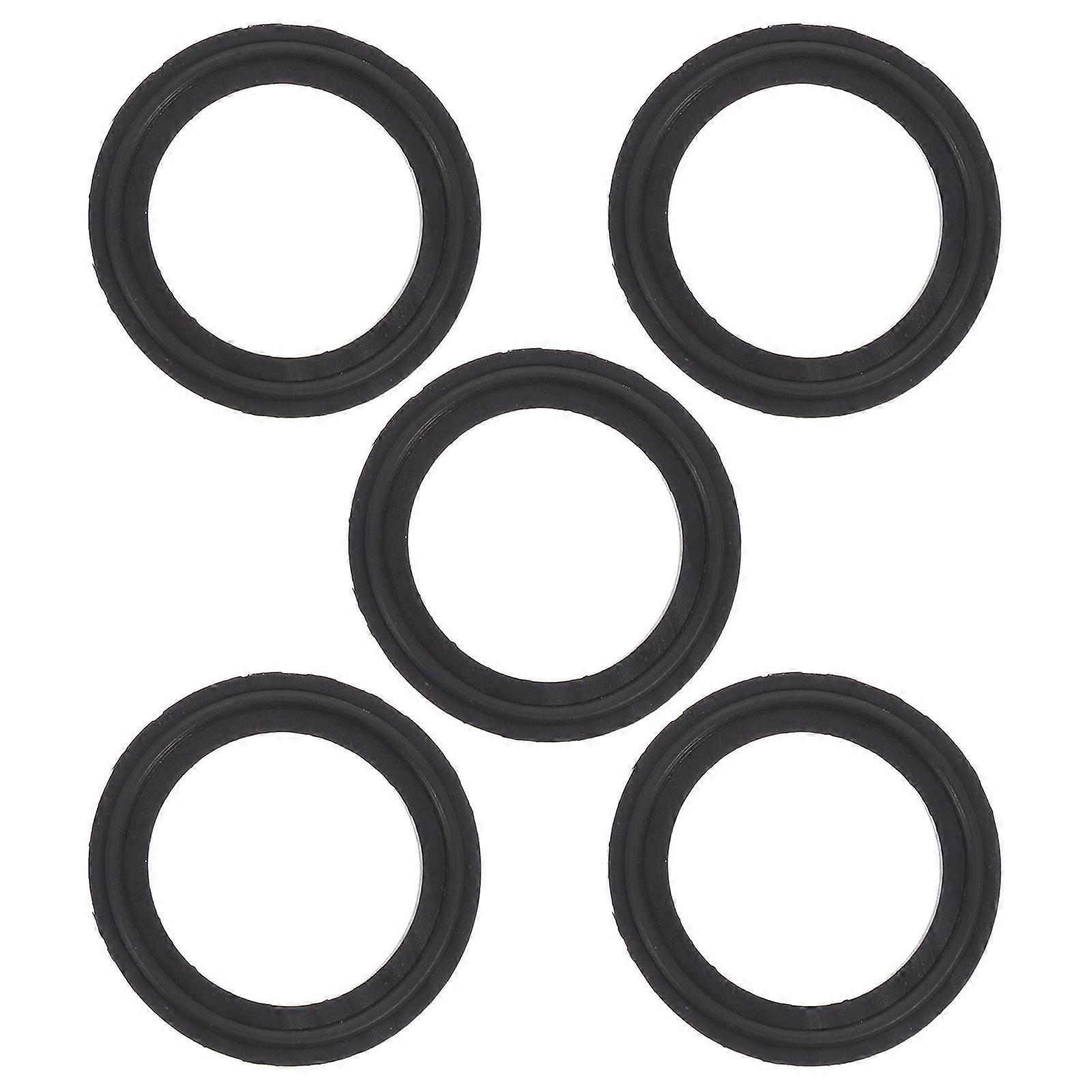 Stück Tri-clamp-dichtung, Tri-clover-tri-clamp-anschluss, Ersatz-tri-clamp-o-ring-5.05x5.05x0.45cm-black