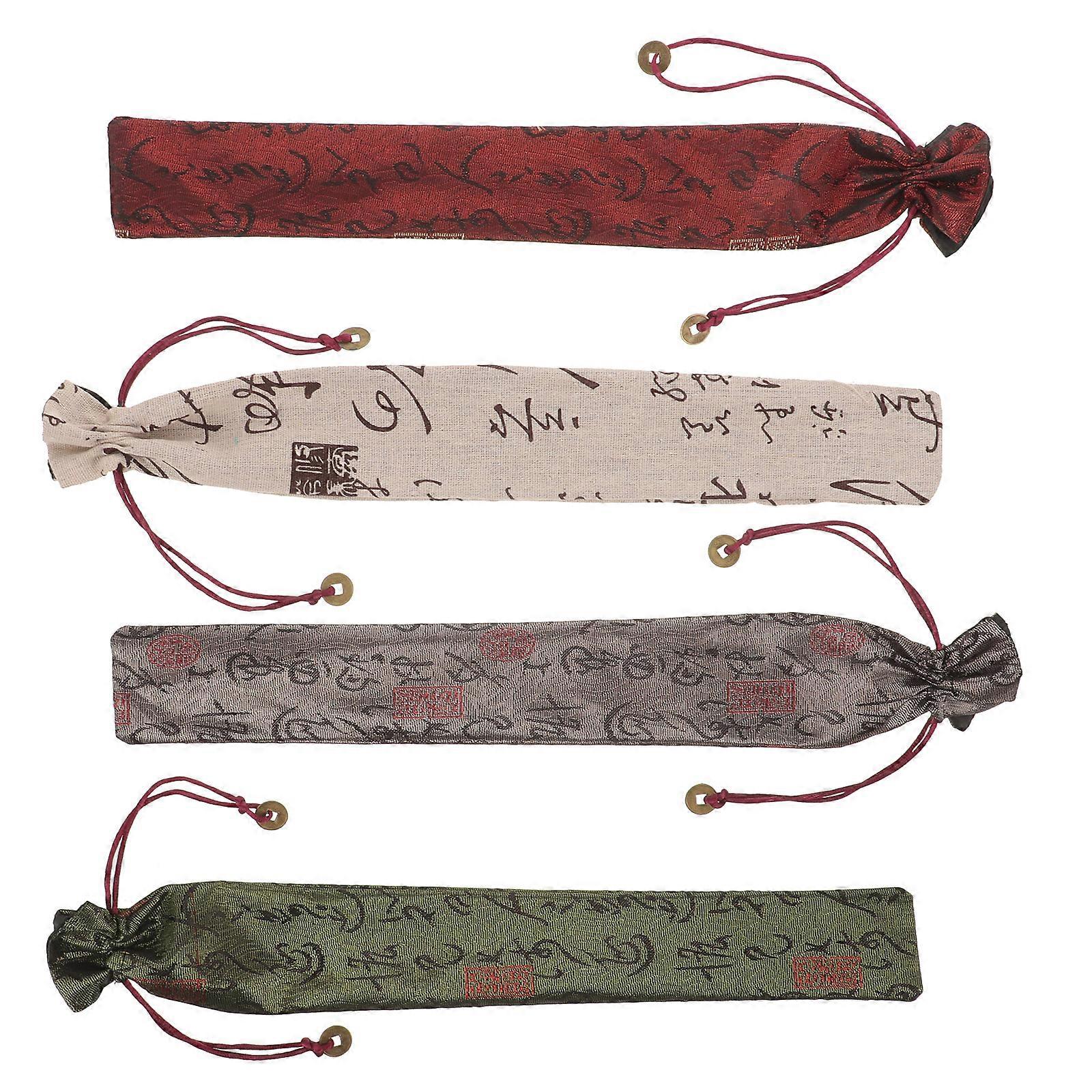 4 Stück Faltfächerhüllen, Faltfächer-verpackungsbeutel, Faltfächer-aufbewahrungsbeutel-39.00x7.50x0.50cm