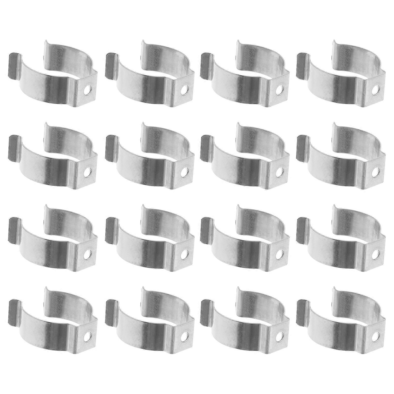 30-teiliges Set Sortierter Werkzeug-federclips, Robuste Lampenfassungen Für Lagerschuppen, Garagen Und Gartenhäuser-2.80x2.80x1.00cm-silver