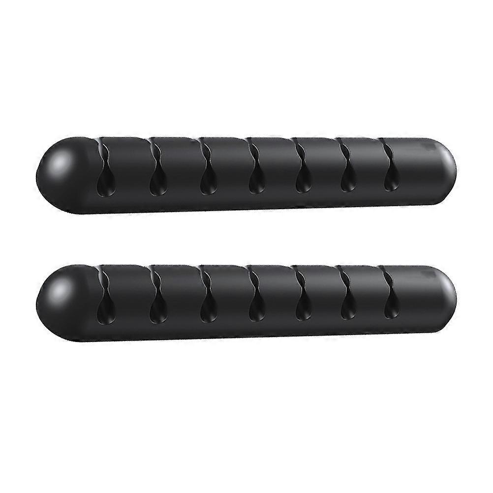 Stück Kabelhalter Für Zuhause, Schreibtisch-kabelhalter, Kabelmanagement-organizer-12.50x2.00x1.40cm-black