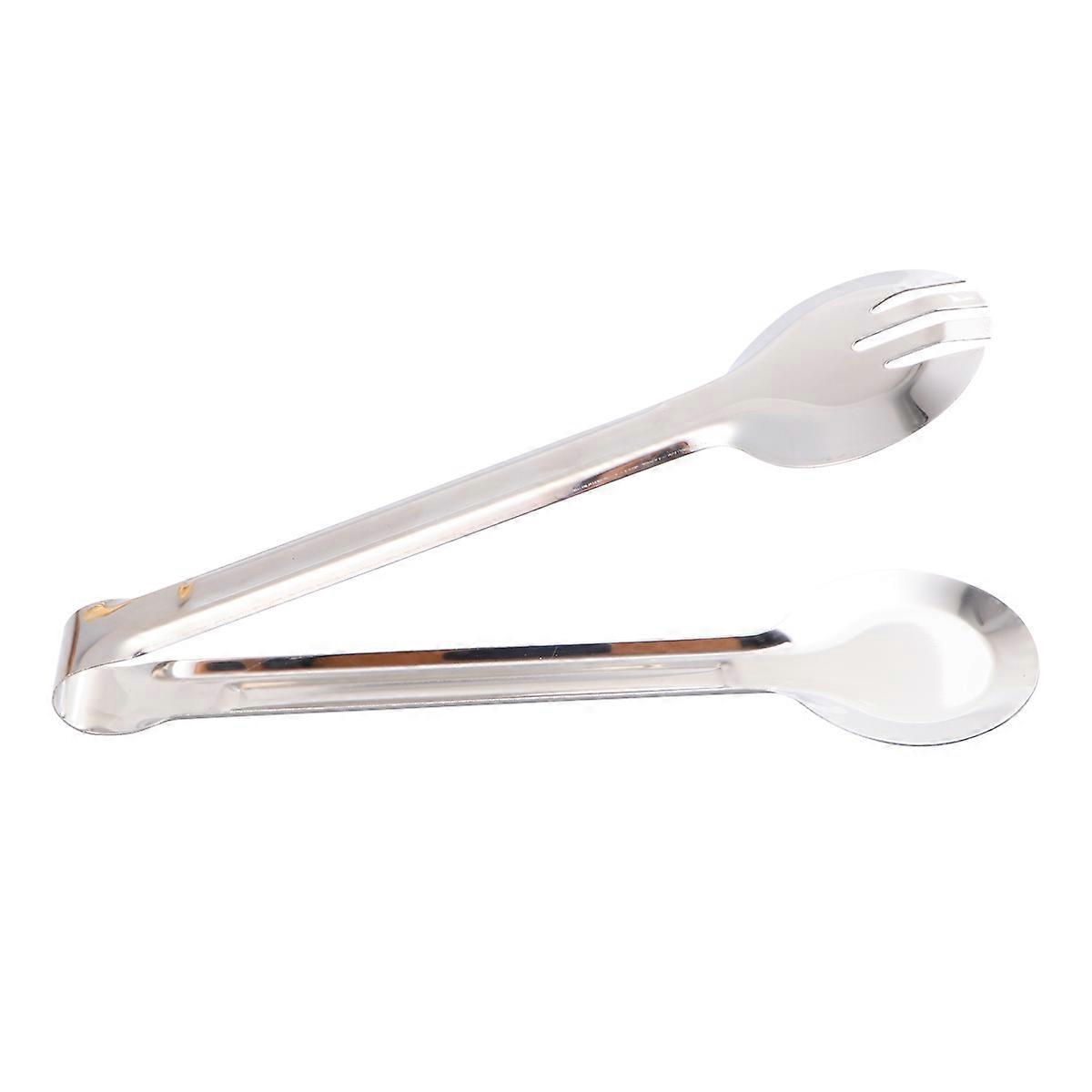 Multifunktionale Brotzange Aus Edelstahl, Küchenzange Zum Servieren Von Speisen, Grillgerichten, Salaten Und Steaks (runde Zange)-24.00x6.50x6.50cm