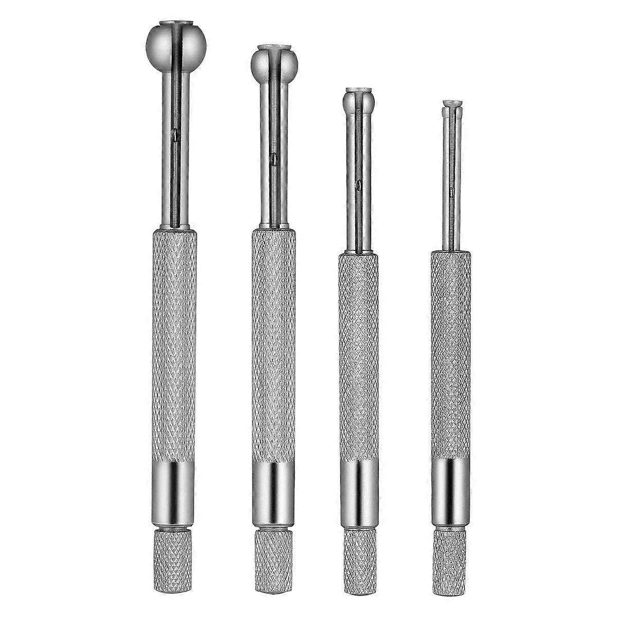 Ukcoco 4-teiliges Präzisions-lochlehren-set Mit Vollkugel Für Kleine Bohrungen, Teleskopierbar, Vollrund, Kugelförmig, Gehärtet, 3 Bis 14 Mm-10.50x1.00x1.00cm