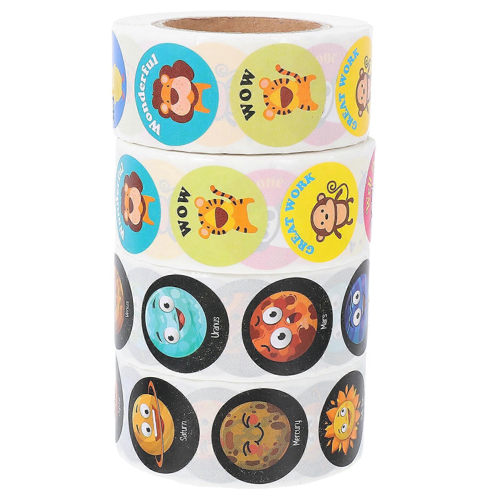 4 Rollen Belohnungsaufkleber Für Kinder – Hausaufgabenmotivation – Geschenkidee-2.5cm