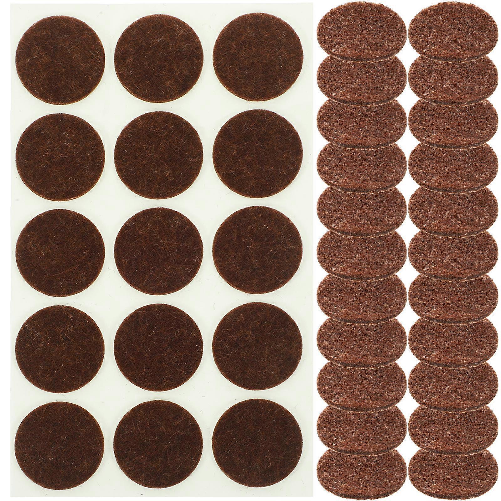 225 Stück Runde Filzgleiter Für Stuhlbeine-2.8x2.8x0.1cm-brown