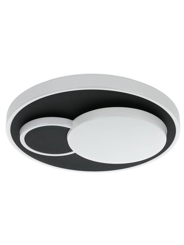 EGLO LEPRESO DECKENLEUCHTE 2300LM Ø380 SCHWARZ/WEISS
